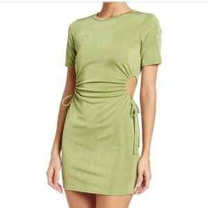 Know One Cares side cutout mini dress